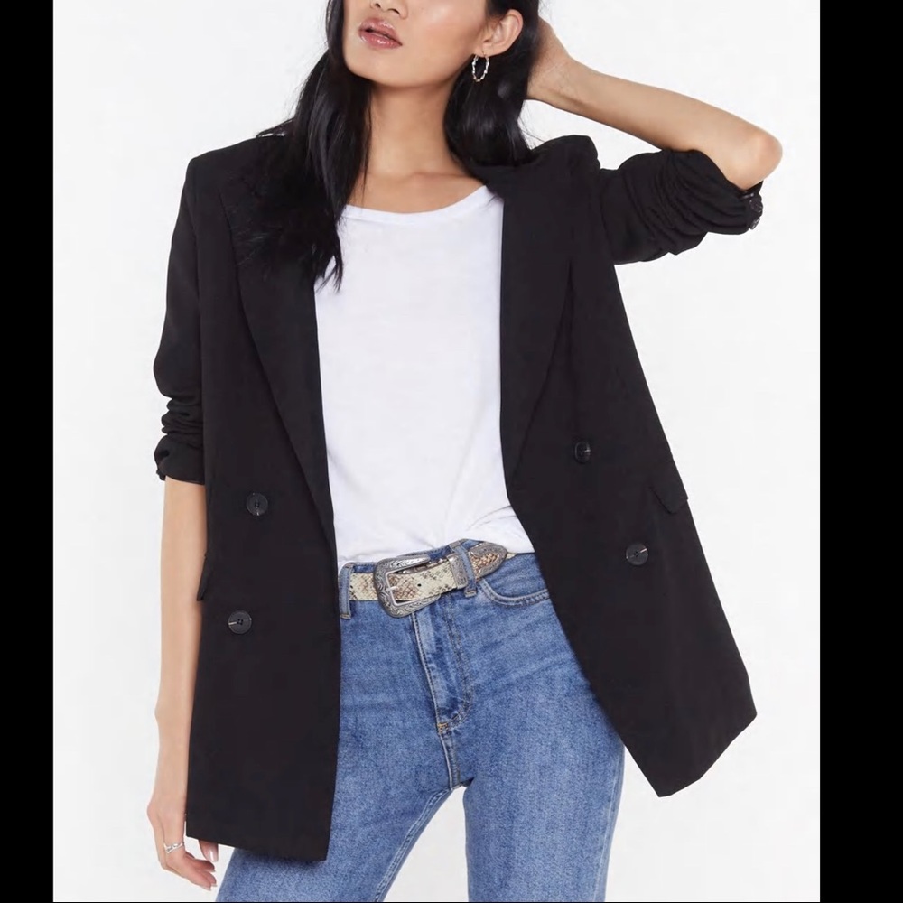 Nasty Gal Make that a Double Breasted blazer